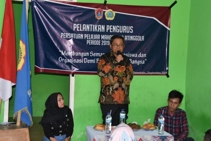 Kukuhkan Pengurus P2MA Gorut Pariode 2019-2020, Bupati : Ingatkan Tugas Mahasiswa Belajar