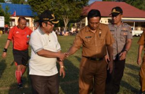 Bupati Indra Buka Turnamen APDESI CUP III se-Kecamatan Atinggola