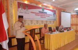 Bupati Darwis Moridu Buka Sosialisasi Pemberdayaan Komunitas Adat Terpencil