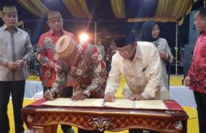 Percepat Pembangunan Secaba TNI-AD, Bupati Gorut Tekan MoU