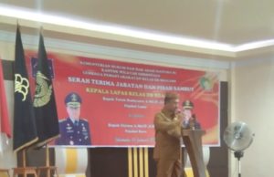 Sekda Boalemo Hadiri Serah Terima Jabatan Kepala Lapas Pemasyarakatan Kelas II B Boalemo