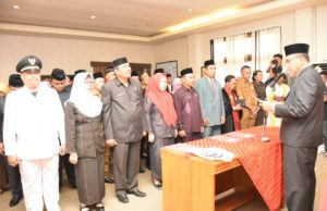 Awal Tahun Wabup Lantik Eselon III dan IV, Sekda Minta Tingkatkan Pelayanan