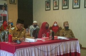 Bupati Boalemo Koordinasi Penyaluran Bantaun Sembako dengan 82 Kepala Desa