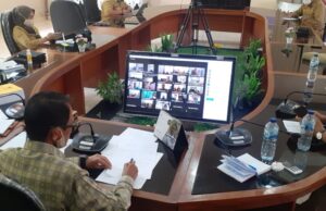Bupati Nelson Apel Kerja secara Virtual dengan ASN Pemkab Gorontalo