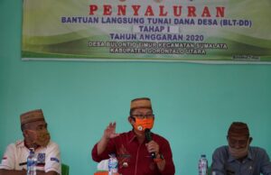BLT Desa Blontio Timur Cair, Wabup Sosialisasi Tiga Hal