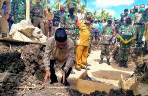 Bupati Nelson jadi Peletak Batu Pertama Pembangunan Secaba TNI AD di Gorontalo