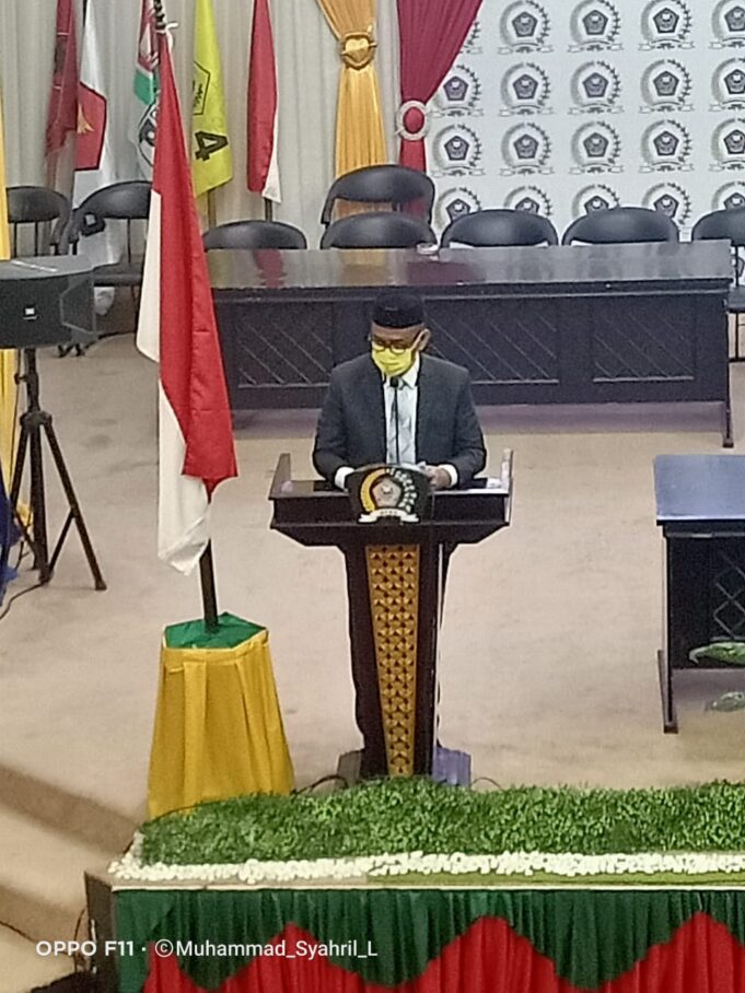 Hadiri Rapat Paripurna DPRD, Bupati Syarif Izin Pamit dan Sampaikan Maaf