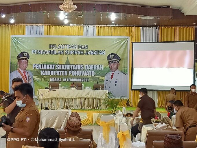 Bupati Syarif Mbuinga Lantik Iswanta jadi Pj Sekda Pohuwato