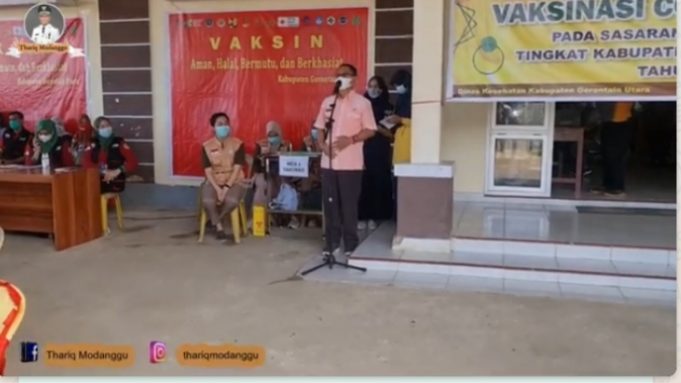 Vaksinasi Layanan Gorut, Wabup Puji Inovasi Dikes Gorut