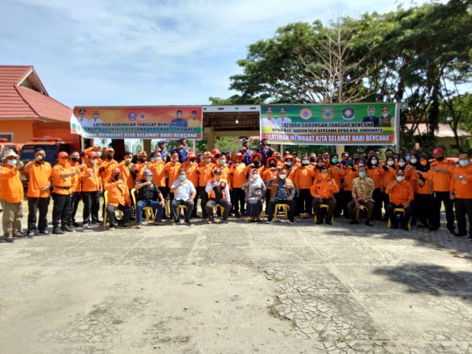 BPBD Kabupaten Pohuwato dan Kabupaten Gorontalo Gelar Latgab Bersama