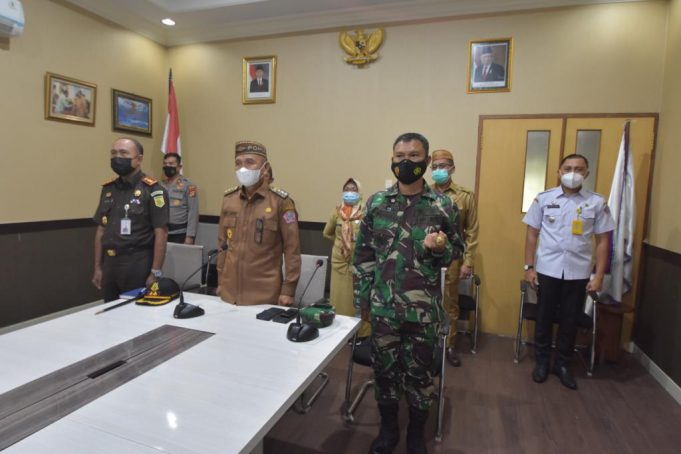 Bupati Saipul A Mbuinga Ikuti Rakor Kepala Daerah Hasil Pilkada Serentak Lewat Virtual