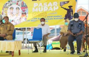 Bupati Gorut Hadiri Gebyar Pasar Murah Pemprov Gorontalo