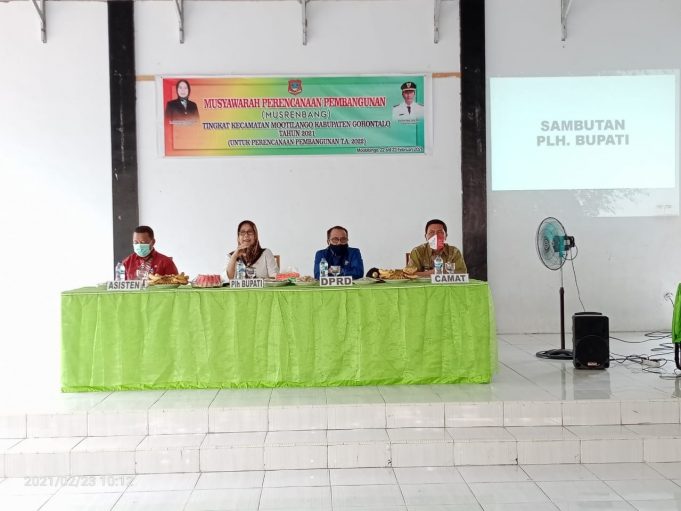 Plh Bupati Hadiri Musrembang RKPD Tingkat Kecamatan Mootilango