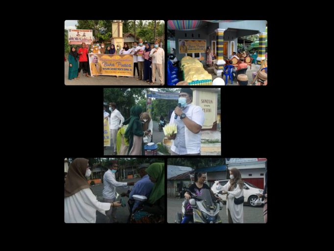 Rangkul Pemuda Biau, Novita Sunge Berbagi Takjil Hingga Bukber