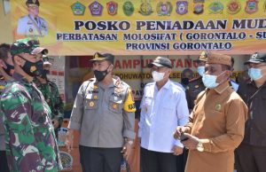 Bupati Saipul Tinjau Pos Perbatasan Gorontalo-Parimo