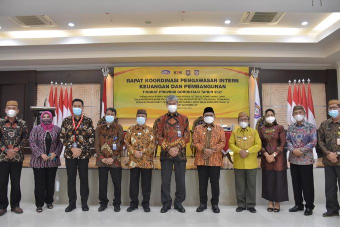 Bupati Saipul Ikuti Rakor Pengawasan Keuangan Intern se Provinsi Gorontalo