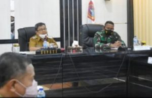 Bupati Indra Memberikan Masukan Pada Pembangunan Mako Polres Gorut