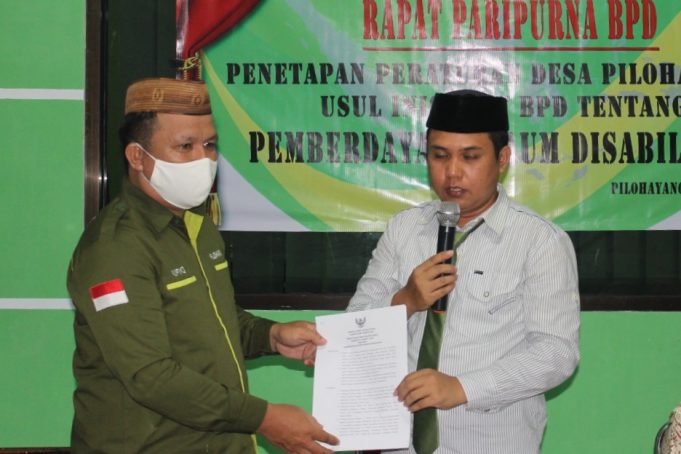 Perdes Pemberdayaan Kaum Disabilitas di Pilohayanga