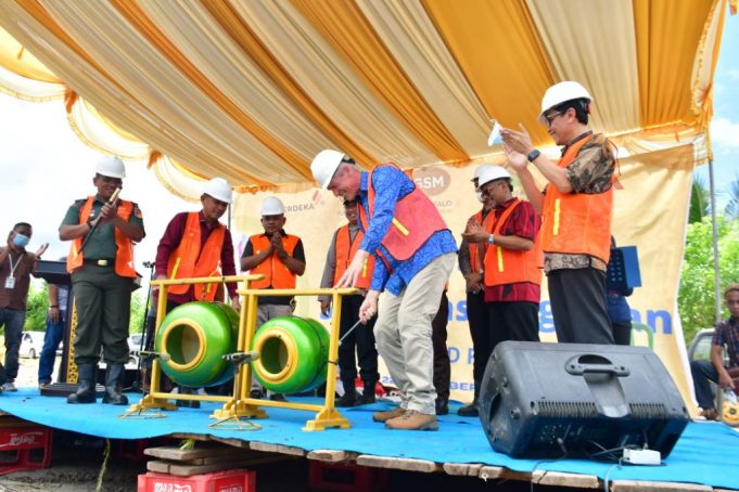 Hadiri Doa Bersama dan Sosialisasi Pani Gold Project Pekerjaan Jalan By Pas Desa Teratai, Ini yang Dikatakan Bupati Pohuwato