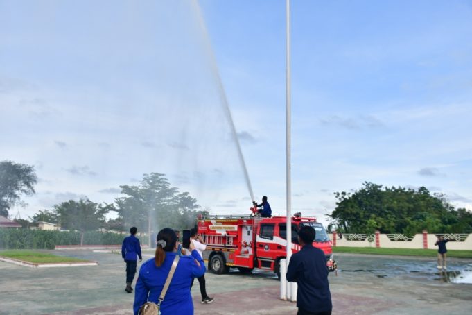 Disaksikan Wabup Iwan S. Adam, Satpol PP dan Damkar Pohuwato Uji Coba 1 Unit Armada Baru