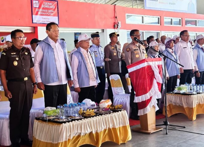 Bupati Sofyan Puhi Mengikuti Peluncuran Koperasi Merah Putih Oleh Presiden Prabowo Subianto