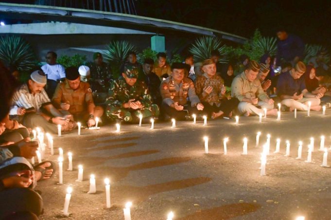 Pemkab dan Forkopimda Pohuwato Melaksanakan Doa Bersama untuk Affan Kurniawan