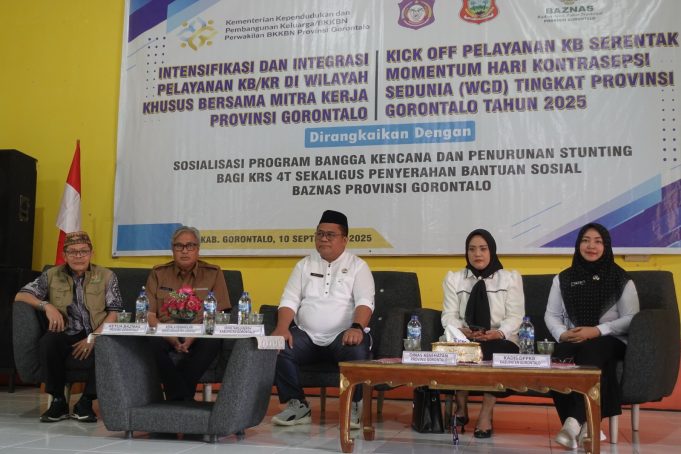 Momentum WCD, Sekda Sugondo Makmur Menghadiri Kick Off Pelayanan KB Serentak Tingkat Provinsi Gorontalo
