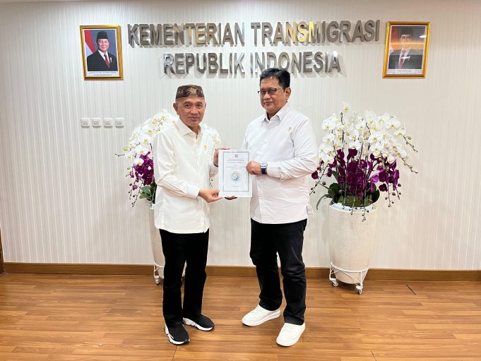 Memperjuangkan Kucuran Anggaran Pembangunan, Bupati Saipul A. Mbuinga Berkunjung ke Kementerian Transmigrasi RI