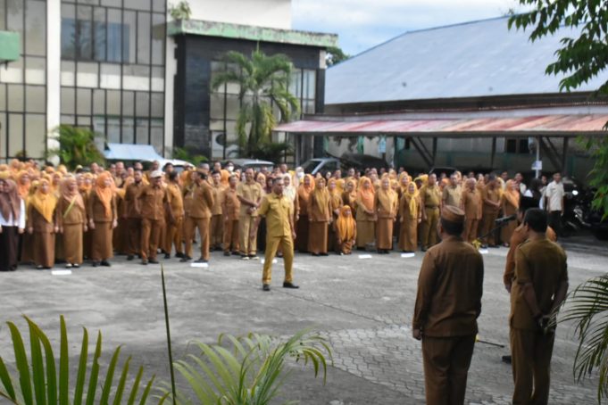 Pimpin Apel Pagi ASN Zona C, Ini Arahan Sekda Sugondo Makmur