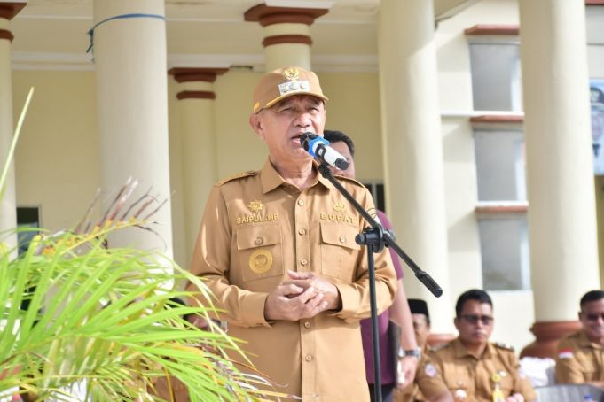 Pimpin Apel Kerja Awal Tahun, Bupati Saipul A. Mbuinga Bersyukur Pembangunan Kantor Bupati Akan Segera Dibangun