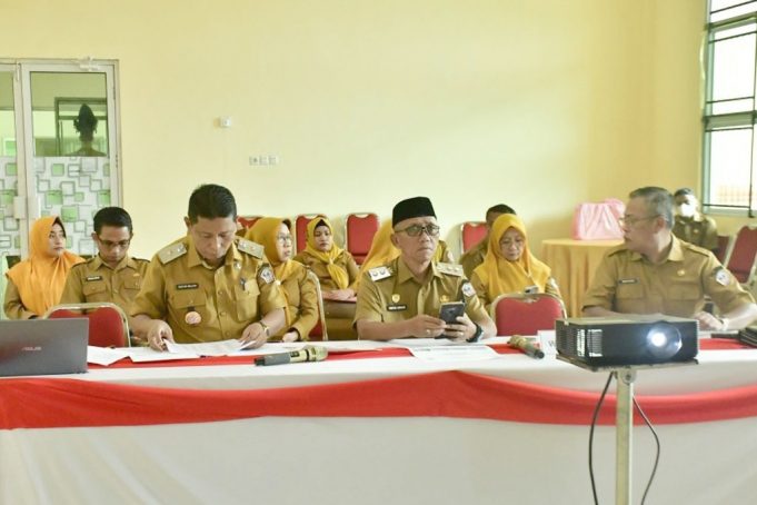 Wabup Iwan S. Adam Mengikuti Rakor dengan Sekjen Kemendagri RI Secara Virtual