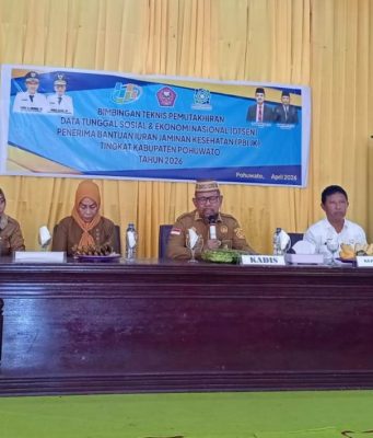 Dinsos Pohuwato Terus Memacu Pelaksanaan Bintek Pemutakhiran DTSEN Bagi PBI-JK