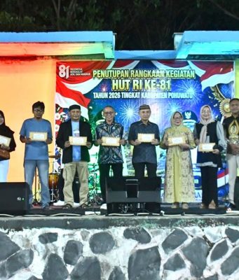 Taman Pemuda Marisa Jadi Saksi Penutupan HUT Ke-81 RI Pohuwato yang Penuh Semangat